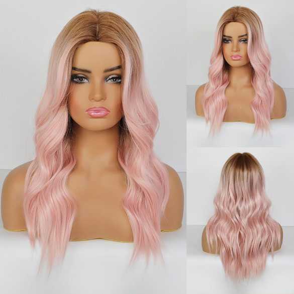 samenkomen vermijden Jongleren Pruik met pastel roze lang haar met grove slagen model 329 - Mooie pruiken  bij PruikenPlaza