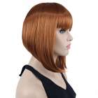 Pruik schuin bob model met steil haar kleur 130A