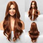 SALE Pruik met lang golvend haar ginger roodbruin model 5122