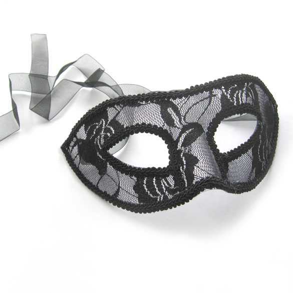 Gothic Lolita masker zwart - Mooie pruiken bij PruikenPlaza